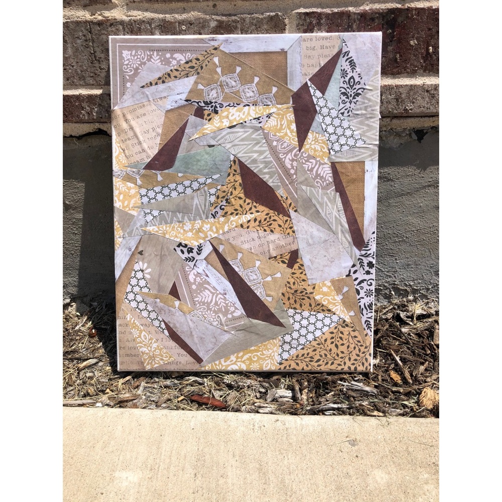 ✨Original Handmade Analog Collage on Canvas✨